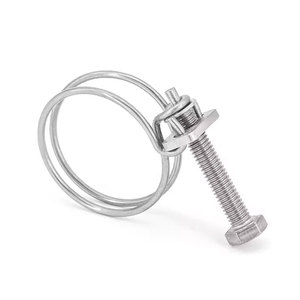 201 thép không gỉ Xoắn mùa xuân kẹp với M8 Bolt đôi dây và ống clip cho dây hose Metric Hệ thống đo lường - Product Image 3