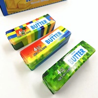 Nouveau Jouet Squishy Arc-en-ciel en Gros, Bâton de Beurre Vert en PU Écologique à Remontée Lente, Jouet à Presser pour Adultes et Enfants
