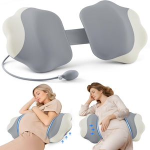 Oreiller de maternité pour dormeurs latéraux avec soutien lombaire pour femmes enceintes, en mousse à mémoire de forme et soie glacée, à coutures transfrontalières - Product Image 1