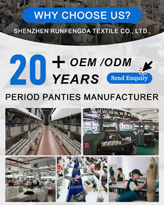 Culottes Boyshort OEM en Gros de Haute Qualité, Anti-Fuites, 4 Couches de Coton Absorbant, <span class=keywords><strong>Sous</strong></span>-vêtements Menstruels pour Femmes - Product Image 6