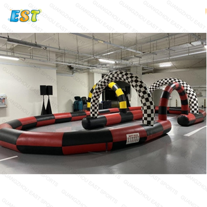 Piste de course gonflable pour <span class=keywords><strong>kart</strong></span>, piste de course gonflable pour voiture pare-chocs, piste de course gonflable attrayante pour boule de trémie - Product Image 6