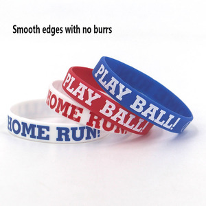 Braccialetto in Silicone <span class=keywords><strong>per</strong></span> gli appassionati di Baseball con il prezzo di fabbrica - Product Image 5