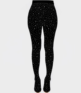 Sexy Rhinestone Pantyhose Pointed Toe New 2025 Trousers Women Shoes Stilettos Heels Thigh High Overknee Jumpsuit <b>Boots</b> - Product Image 1