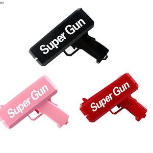 Nuevos juguetes Precio barato Prop Cool Cash Spray Cannon Bling Out Notes Shooter Logotipo personalizado Wedding Party Money Gun - Product Image 5
