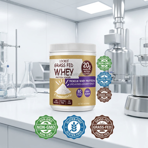 Proteína de Suero de Leche Natural con Sabor a Vainilla, 25 g de Proteína por Porción, con BCAA y Glutamina para la Recuperación Post-Entrenamiento, Suplemento <span class=keywords><strong>Sin</strong></span> Azúcar - Product Image 6