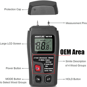 Endüstriyel nem <span class=keywords><strong>test</strong></span> metre nem metre dijital ahşap nem <span class=keywords><strong>test</strong></span> cihazı - Product Image 3