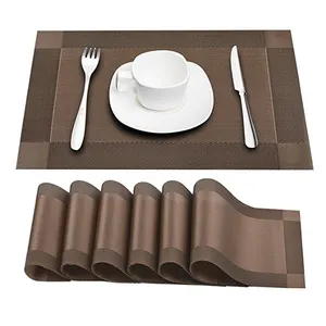 Tabletex goedkope handgemaakte vouwen custom anti slip plastic eetkamer keuken pvc tafel mat