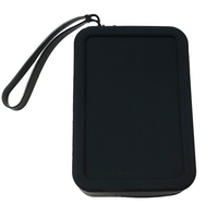 Portefeuille rectangulaire en silicone style sac à main, porte-cartes, grande bourse à monnaie, petite pochette, étui à clés, sac de rangement pour écouteurs et documents d'identité, idéal pour les voyages