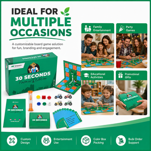 Fabricant en gros sur mesure de jeux de société éducatifs personnalisés pour enfants, en plastique, avec <span class=keywords><strong>des</strong></span> pièces de <span class=keywords><strong>jeu</strong></span> de 30 secondes, pour la famille - Product Image 2
