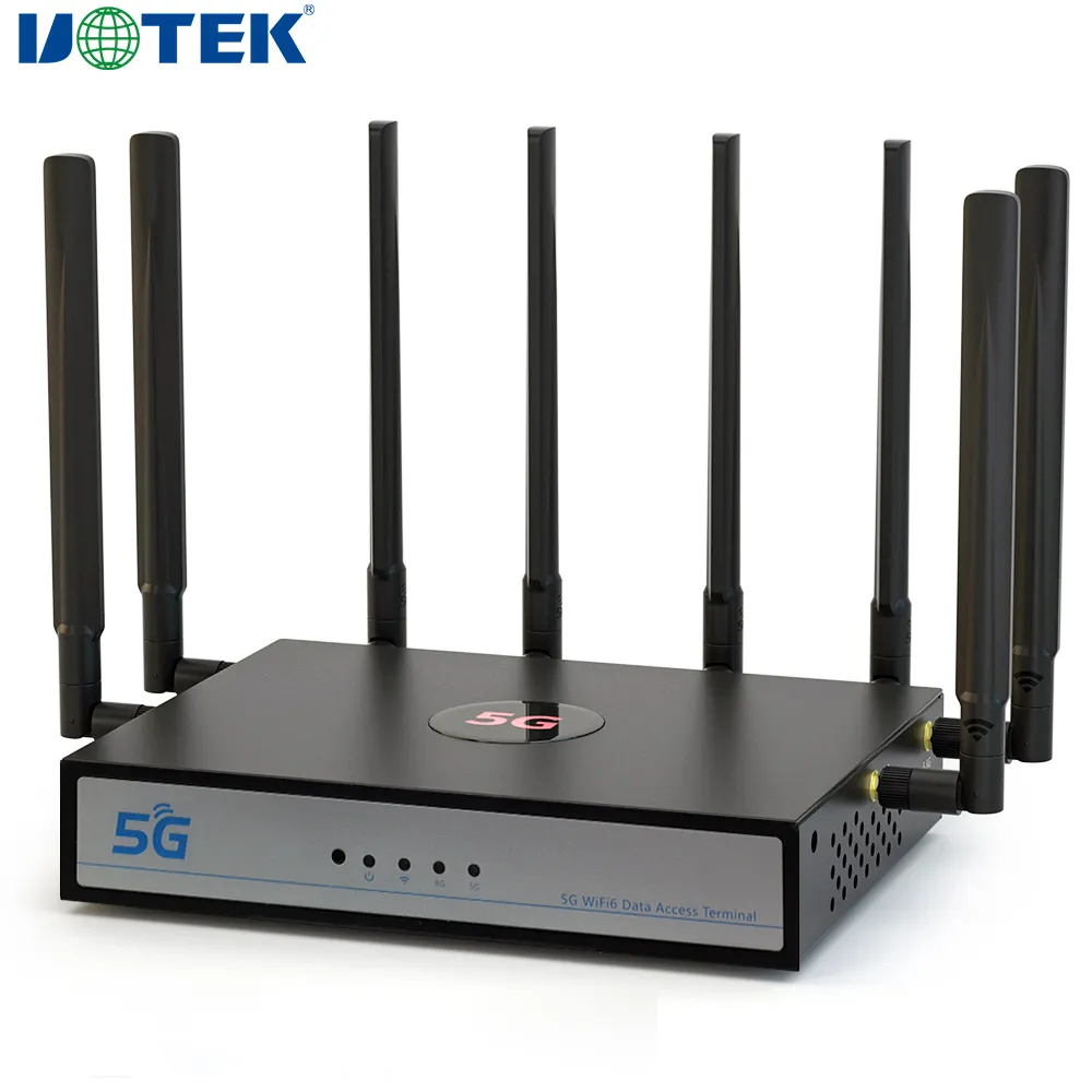 Uotek Wifi6 5G CPE Router Không Dây Dual Band 802.11ax Lưới Router Internet Tốc Độ Cao OEM Băng Rộng Router Với Sim Khe Cắm Thẻ Nhớ