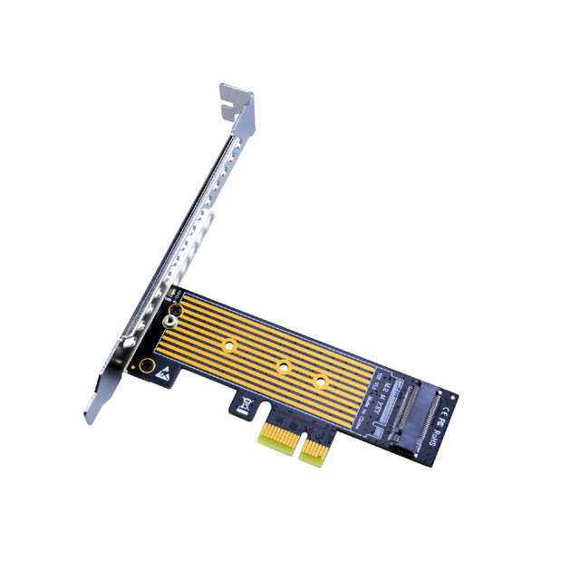 RiHAO KO1-H M.2 NVMe SSD Adapter Card PCIe 4.0 x1 x4 x8 x16 Expansion Card 121.5mm Short Bracket for 4 Sizes SSD