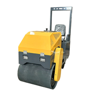 Compacteur vibrant à double tambour compact et léger, mini-rouleau compresseur d'asphalte à entraînement hydraulique pour chantier étroit