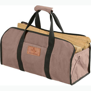 Free Sample Canvas Waxed Holder Bags for Bulk <b>Storage</b> of <b>Wood</b> Fireplace <b>Logs</b> at Factory Prices - Product Image 1