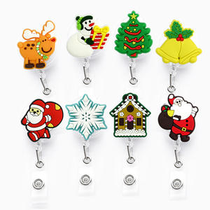 Porte-bobine de série de Noël rétractable en PVC mignon en gros accessoire d'infirmière - Product Image 4