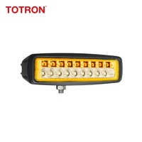 Éclairage extérieur universel pour automobile, mini barre lumineuse LED 15W 6000K pour camion tout-terrain