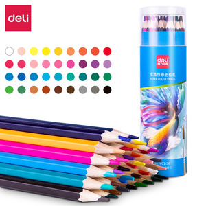 Deli Water Color Pencils 12 Colors No.7071-12 For Kids Drawing Art Supplies - Product Image 3