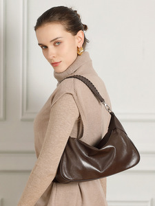 Women's Genuine Leather Hobo <b>Bag</b> Luxury Genuine Leather Lady's Shoulder <b>Bag</b> <b>Large</b> Capacity Tote <b>Bag</b> ladies sling <b>bag</b> - Product Image 2
