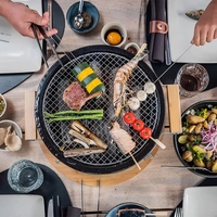 Barbecue portable sans fumée en acier inoxydable Auplex, table de barbecue, hibachi, kebab, barbecue au charbon de bois, grill japonais yakitori, luxe haut de gamme