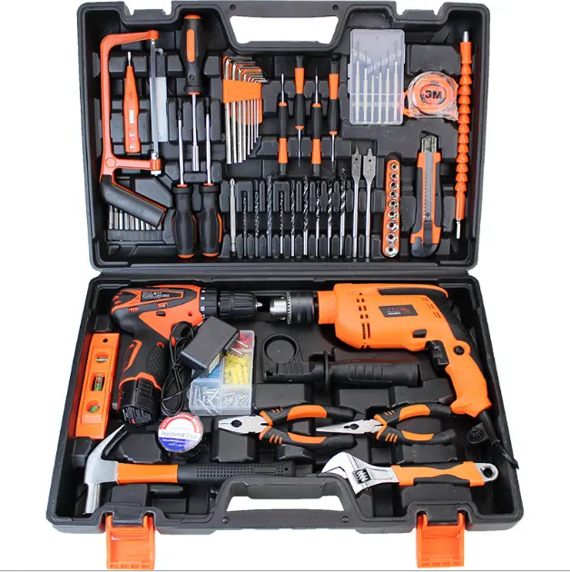 Electric Screwdriver Drill with Li-ion Baterry Cordless Power Drill Kit Tools High Quality tool kit