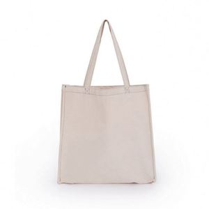 Sac fourre-tout en toile de coton bio réutilisable, imprimé avec logo personnalisé, écologique, épais, 100% coton, pour les courses - Product Image 5