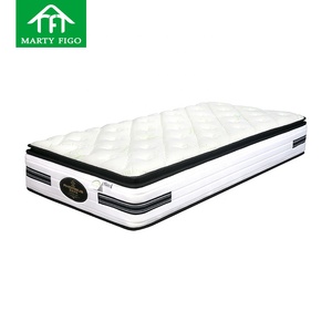 Matelas à ressorts ensachés Marty Figo, fermeté moyenne, housse en tissu orthopédique, épaisseur 30 cm+, design contemporain, pour chambre à coucher - Product Image 1
