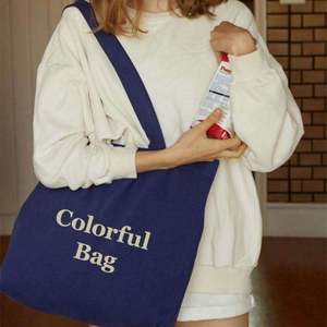 <b>Large</b> capacity reusable shopping <b>bag</b> canvas women's shoulder <b>bag</b> - Product Image 5