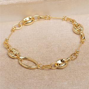 Accessoires en perles DIY, support de bracelet à trou traversant avec nez de cochon, 3 perles, bracelet en argent S925, 5532, fournitures de bijouterie - Product Image 1