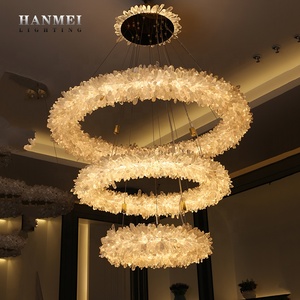Lámparas de Araña de Lujo, Decoración Moderna, Cristal Natural, Iluminación para Sala de Estar, Hotel, Restaurante, Dormitorio HM-C-98001 - Product Image 5