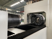 BOAO H faisceau 450mm 550mm diamètre rond carré métal fer acier Tube Laser Cutter automatique CNC Fiber Laser tuyau découpeuse