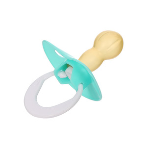 BPA Free <span class=keywords><strong>ciuccio</strong></span> in lattice di grado alimentare con braccialetto anti-goccia testa rotonda comfort <span class=keywords><strong>ciuccio</strong></span> bambino - Product Image 3