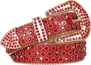 Nouvelle tendance Bling Bling strass <span class=keywords><strong>ceinture</strong></span> hommes femmes Western Cowboy cristal clouté cuir diamant <span class=keywords><strong>ceinture</strong></span> pour jean Cinto De Strass - Product Image 4