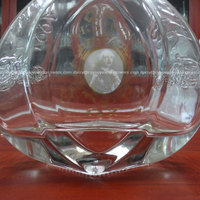 Bouteille en verre décorative vide pour whisky XO, présentoir de bar à domicile, verrerie de style vintage