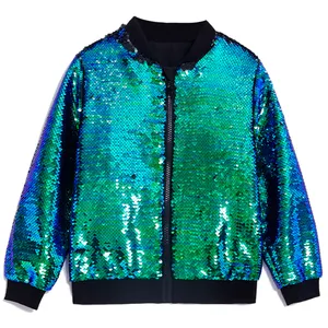 Bomber Bling Jacket per bambini inverno bambina Outwear giacche Varsity giacche a maniche lunghe per feste di lusso in canto