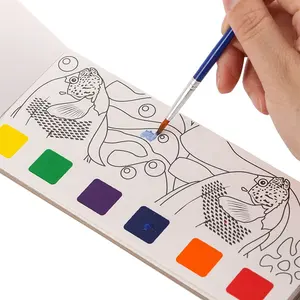 Vente en gros de livre de dessin pour enfants à colorier à l'eau et livre de peinture de graffiti à la gouache pour enfants