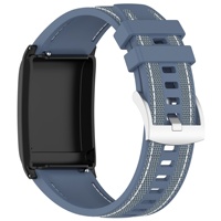 Kingmega Bracelet composite en silicone et nylon tissé pour montre Whoop 4.0
