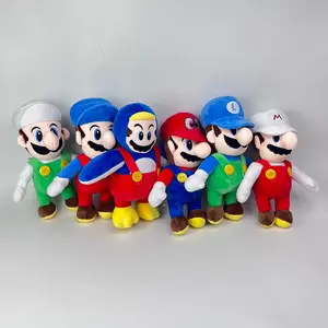 Mix Wholesale 8" Most Popular Game Character Anime Cartoon Figure Mario Plush Toys Claw Machine Dolls