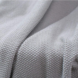 Mềm Mại Cao Cấp Acrylic Cotton Tre Len Màu Tinh Khiết Ném Ấm Sofa Dệt Kim Trang Trí Chăn Với Tassel - Product Image 5