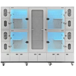 Luxe 4 couches grand <span class=keywords><strong>XXL</strong></span> <span class=keywords><strong>chat</strong></span> chenil Cage en acier inoxydable fournitures pour animaux de compagnie pour chiens adultes stationnaires Cages pour animaux - Product Image 4