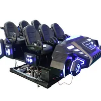 Rodillo de cine 9D VR, equipo de parque de atracciones con rotación de 360 grados, 6 asientos, novedad