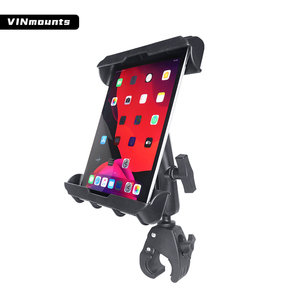 VINmounts 14 Inch Industrial <b>Tablet</b> <b>Holder</b> with Clamp Mount 360 Degree Adjustable Quick Release Pipe Mount for 26x50mm Rails - Product Image 5