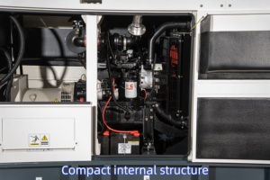 Cung cấp bởi động cơ Perkins 50Hz 60Hz Máy phát điện diesel 30kVA 24kW Điện áp 400V Máy phát điện khẩn cấp im lặng cho sử dụng thương mại - Product Image 3