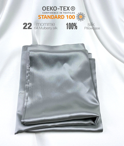 22 Momme sınıf 6A dut ipek yastık kılıfı Set toksik olmayan Charmeuse ipek yastık örtüsü çiçek desen bağımsız web sitesi - Product Image 3