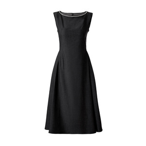 Abito da Ufficio Primaverile 2026, Nuovo Modello di Tendenza, Senza Maniche, Collo Tondo, Tessuto Sagomato con Vita Plissettata, Stile <span class=keywords><strong>A</strong></span>-Line - Product Image 3