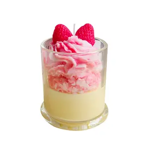 Strawberry Ice Cream Candle для Kids, Unique Gift, Food Candle, Novelty Scented Candle для Girlfriend