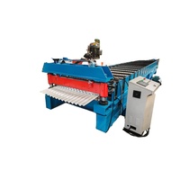 Machine de formage à rouleaux pour panneaux de toiture en acier ondulé trapézoïdal IBR, monocouche, PPGL/PPGI/GL/GI