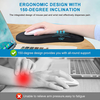 Repose-poignets ergonomique pour clavier et souris, personnalisable avec logo OEM, résistant à l'eau, en mousse à mémoire de forme, antidérapant, motif lune et étoile