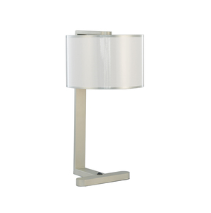 Modern Design Hotel Table <b>Lamp</b> USB Convenient Bedside Table Light with Outlet Fabric <b>Shade</b> Room Use Incandescent Bulbs - Product Image 5
