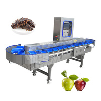 Myonly Automatische Roestvrijstalen Vis Verse Garnaal Zoete Aardappel Datumgrootte Sorteermachine Naar Gewicht Voor Mangosteen