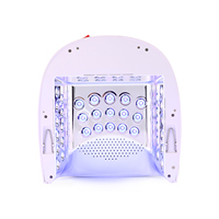 Lampu Kuku UV LED Tanpa Kabel 128w Isi Ulang, 4 Pengaturan Timer, Pengering Gel Kuku UV LED Ganda Cepat, Profesional