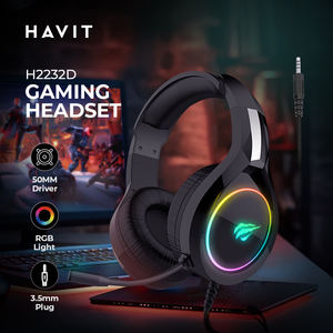 Havit H2232D Cadeau 3.5mm Réduction du bruit Ordinateur <span class=keywords><strong>Gamer</strong></span> <span class=keywords><strong>Casque</strong></span> de jeu filaire avec microphone - Product Image 2
